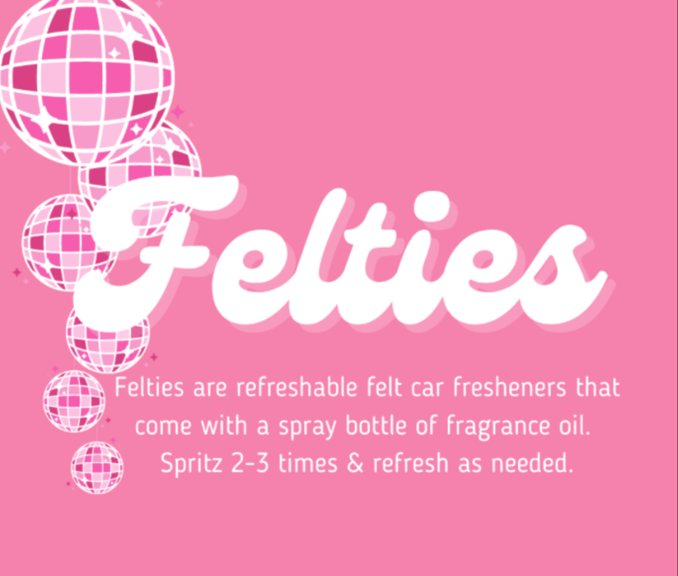 Felties Car Freshie- Sweater Weather