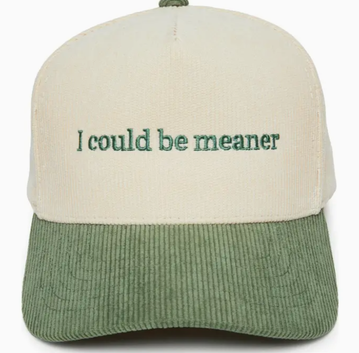 Could Be Meaner Corduroy Trucker Hat