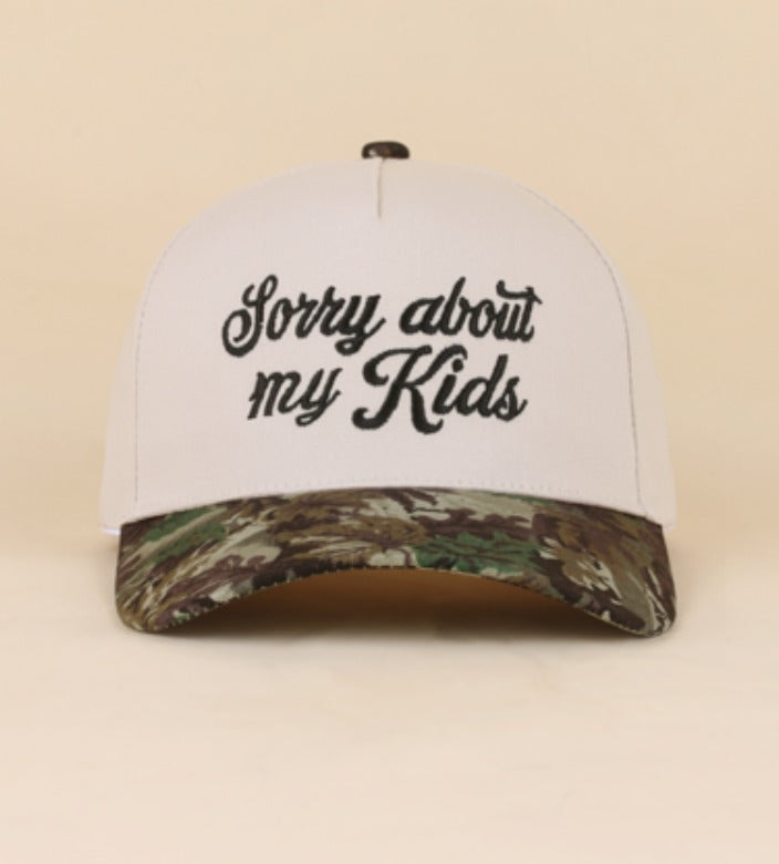 Sorry About My Kids Trucker Hat