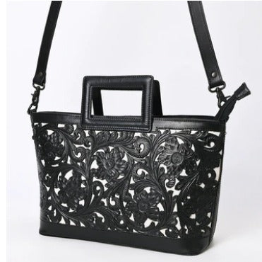 The Chloe Hand Tooled Genuine Leather Purse