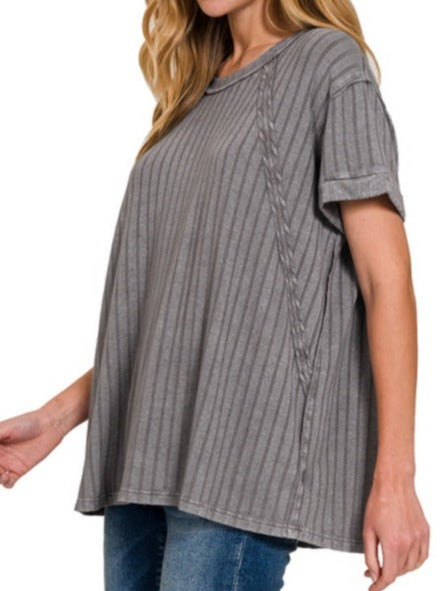 The Ribbed Stephanie Top