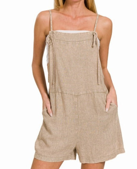 The Sam Linen Romper