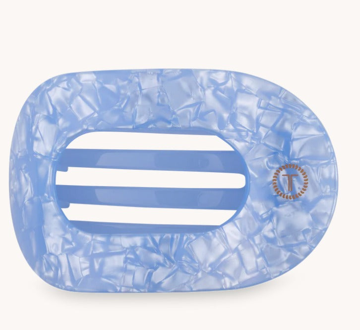 Blue Lagoon Round Flat Hair Clip