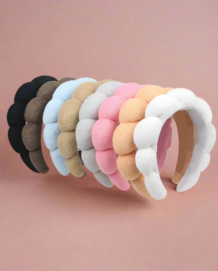 Terry Cloth Towel Spa Bubble Headband
