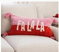 Fa La La Christmas Pillow