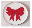 Red Bow Appetizer Plate