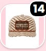 Here For The Cowboys Zebra Trucker Hat
