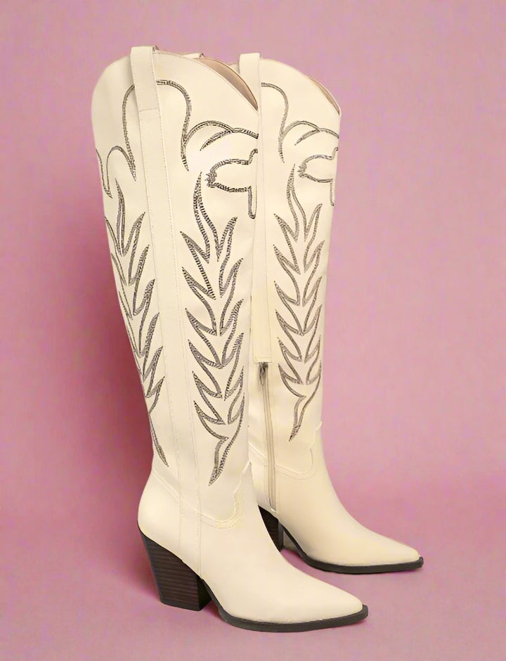 The Celina Ivory Boots