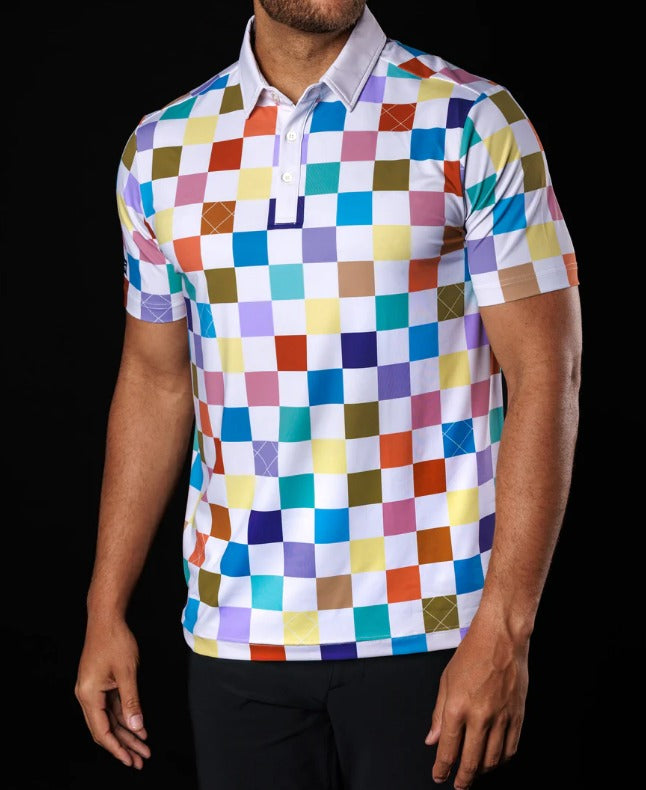Checked Out Men's Polo