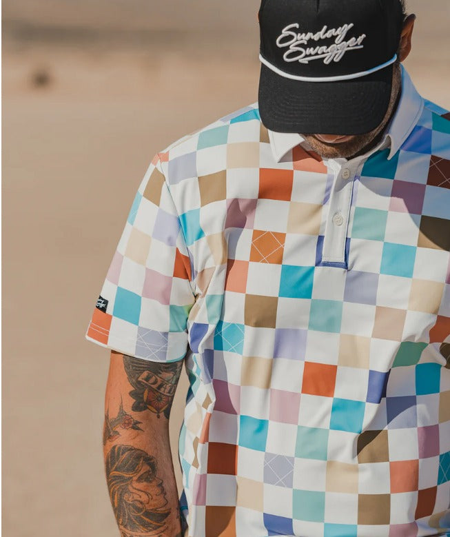 Checked Out Men's Polo