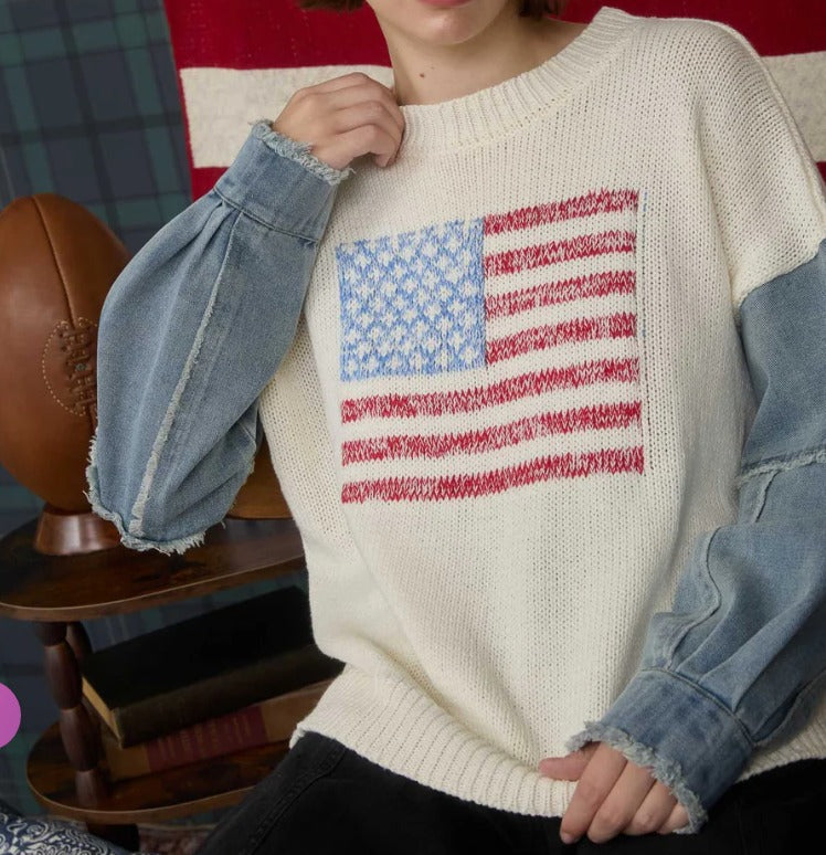 The American Patchwork Sweater