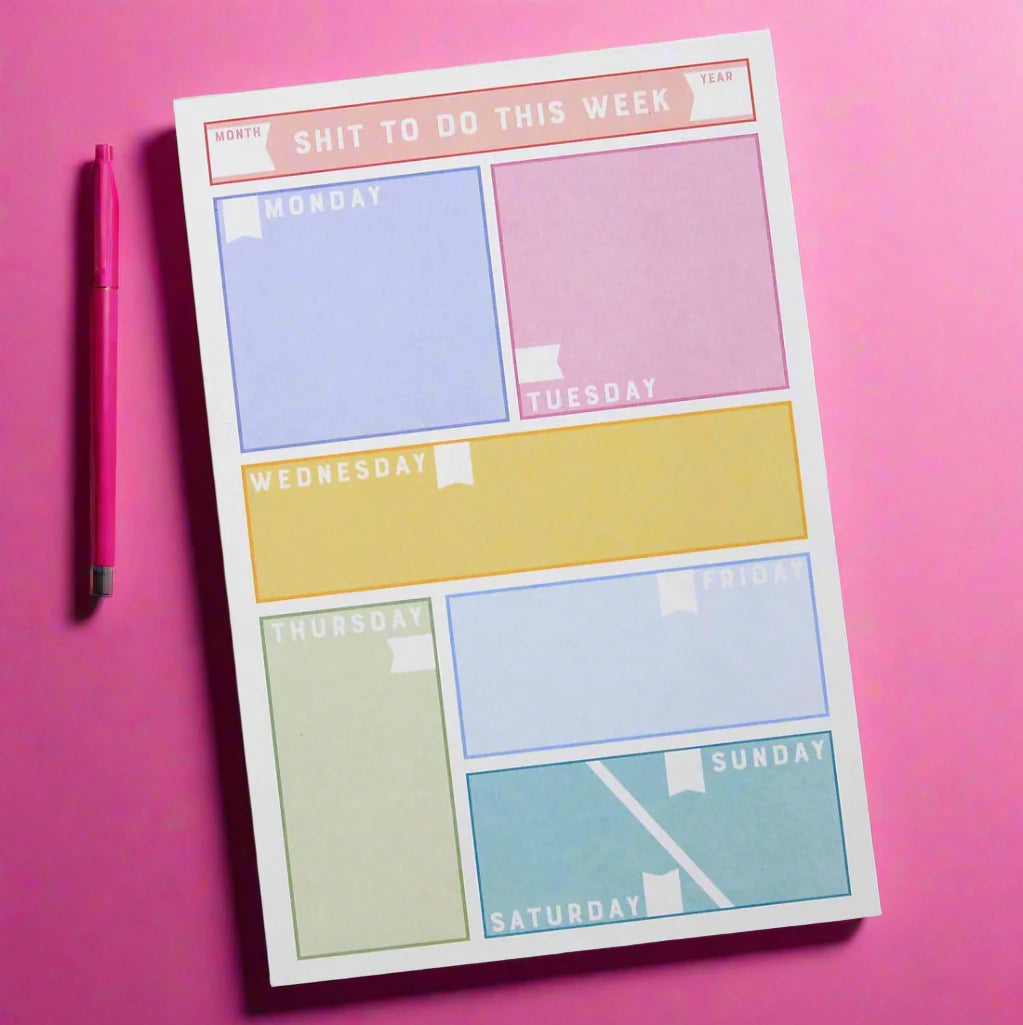Shit To Do This Week Notepad