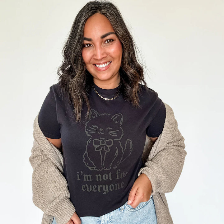 I'm Not For Everyone Cat Graphic Tee