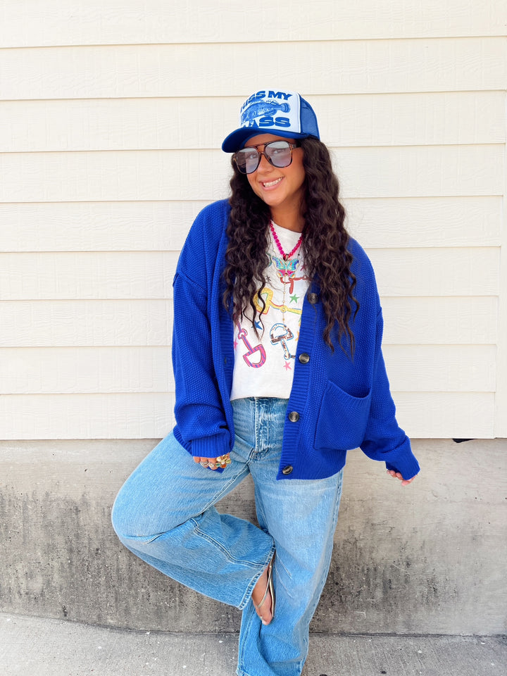 The Cobalt Cardigan