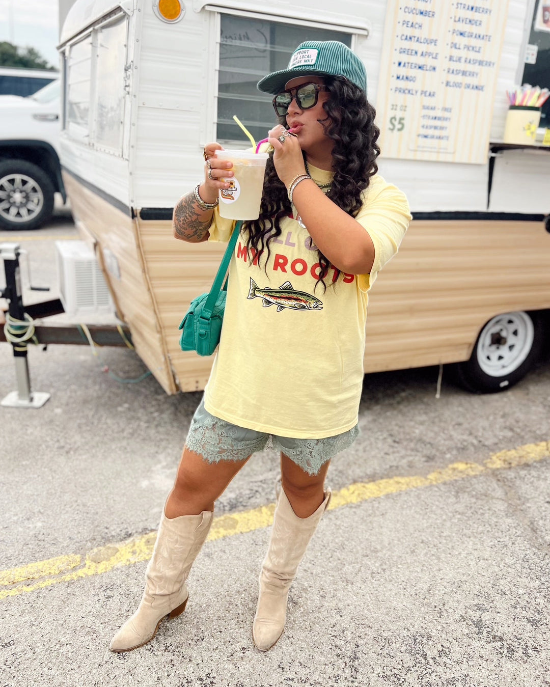 Blame It On My Roots Graphic Tee