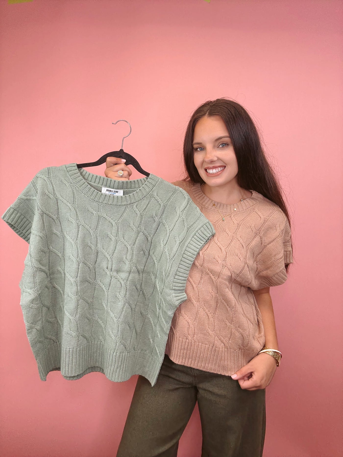 Charmed Cable Knit Sweater Vest