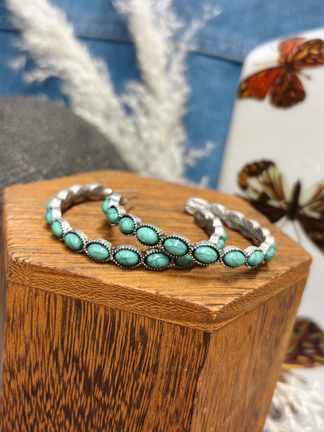 The Tiffany Turquoise Hoops