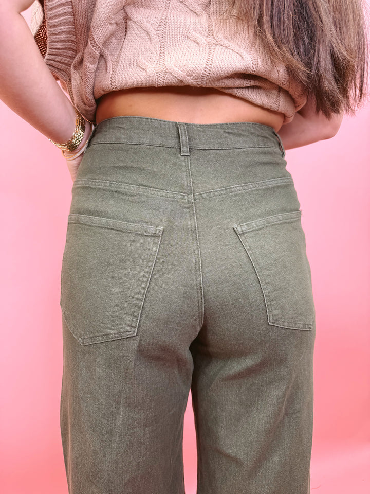 Pistachio Pop Embroidered Bottoms