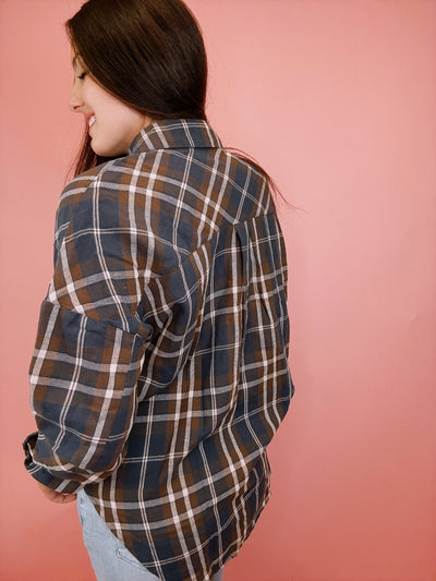 The Aspen Plaid Top