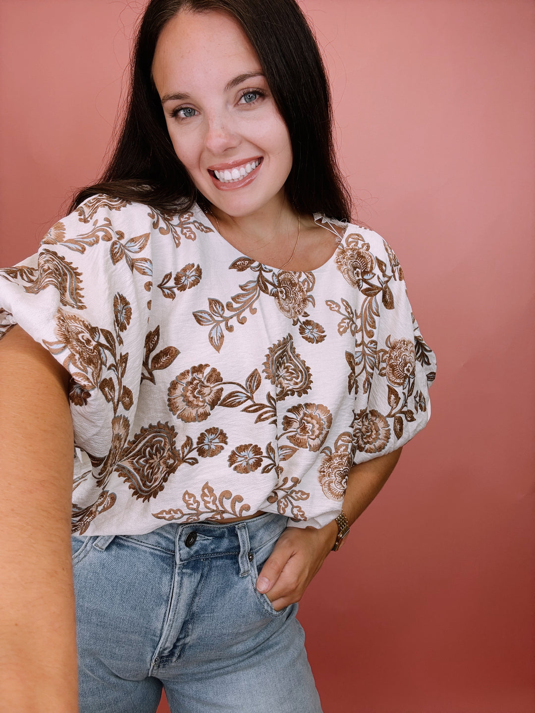 The Nicole Floral Top