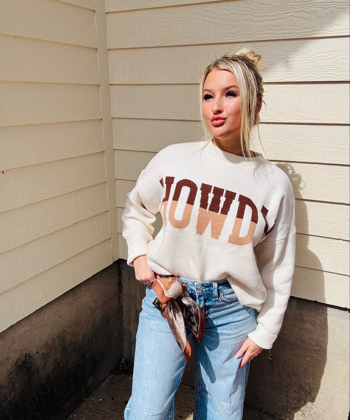 Howdy Oversized Sweater