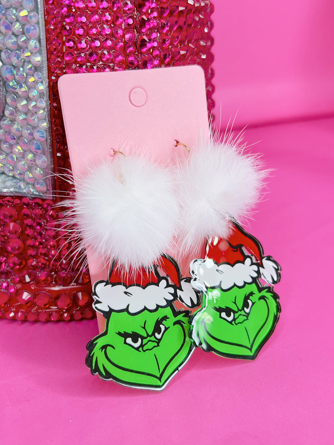 Puff Ball Mean One Earrings