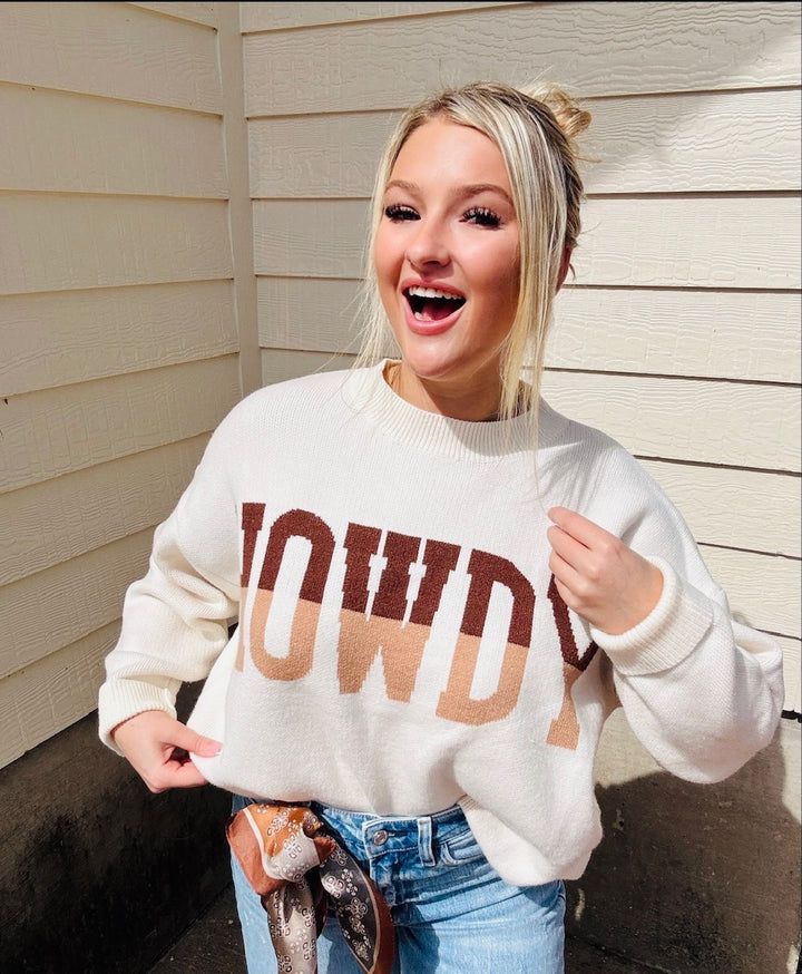 Howdy Oversized Sweater