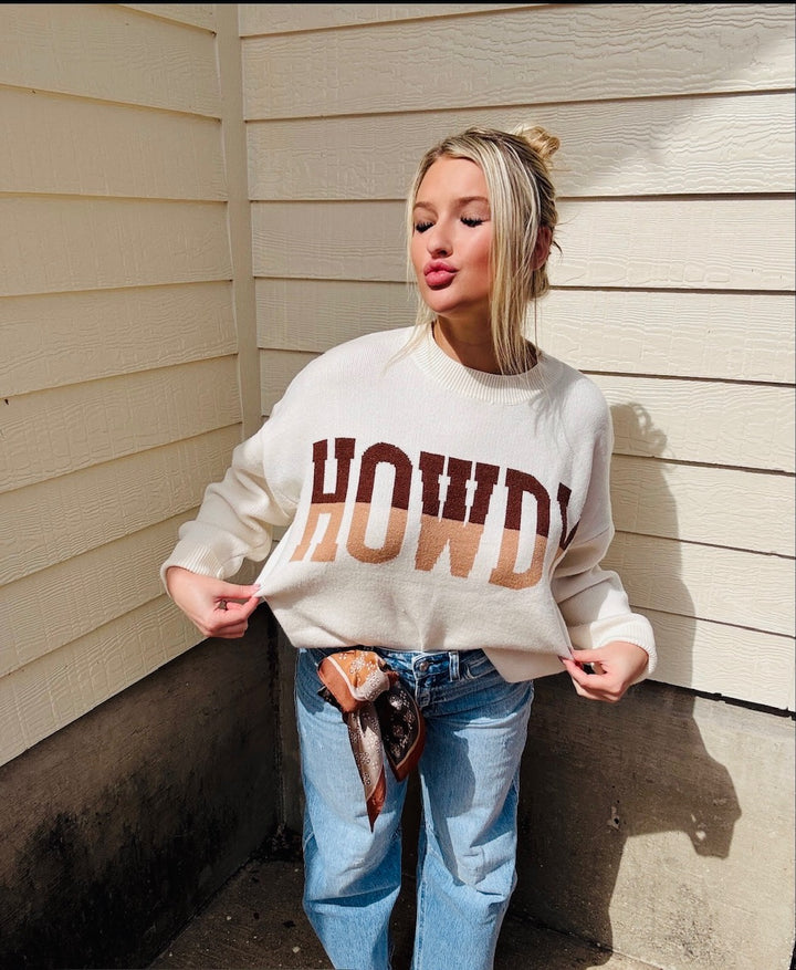 Howdy Oversized Sweater