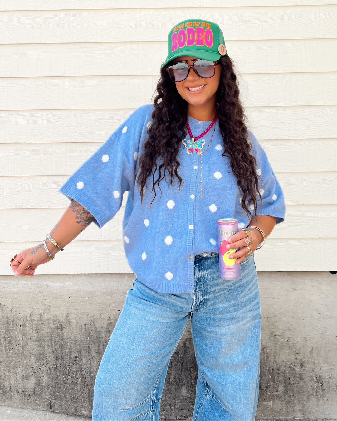 Sweet as a Button Polka Dot Cardigan
