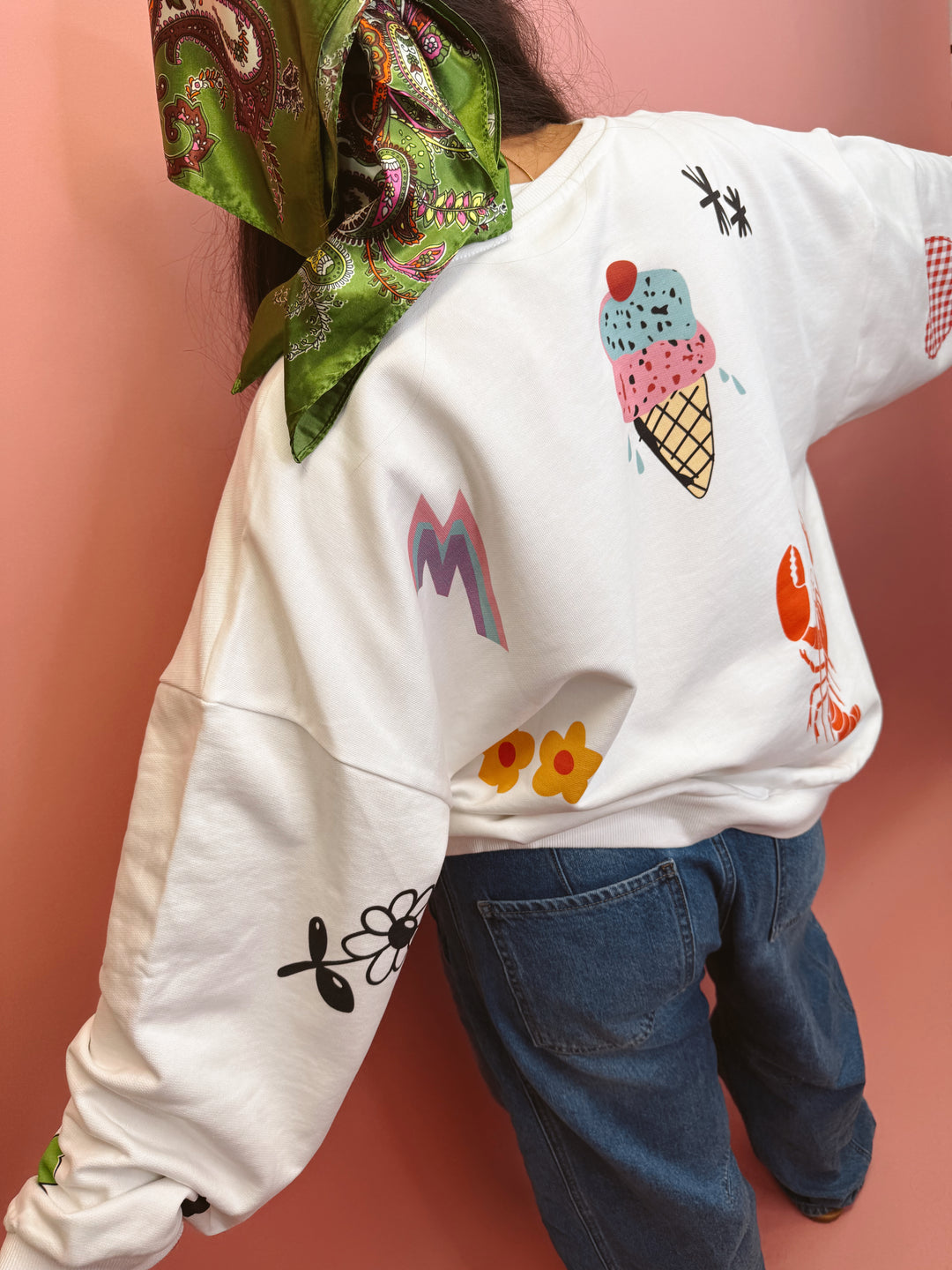 Somebody Loves You Graphic Sweater