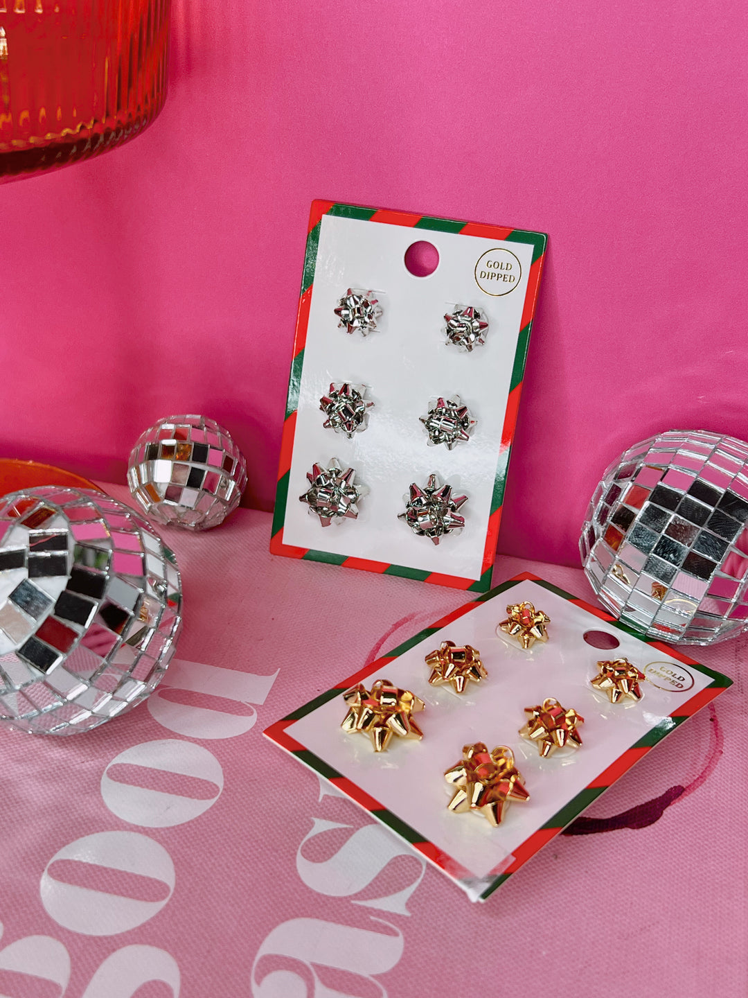 I'm The Gift Bow Stud Set