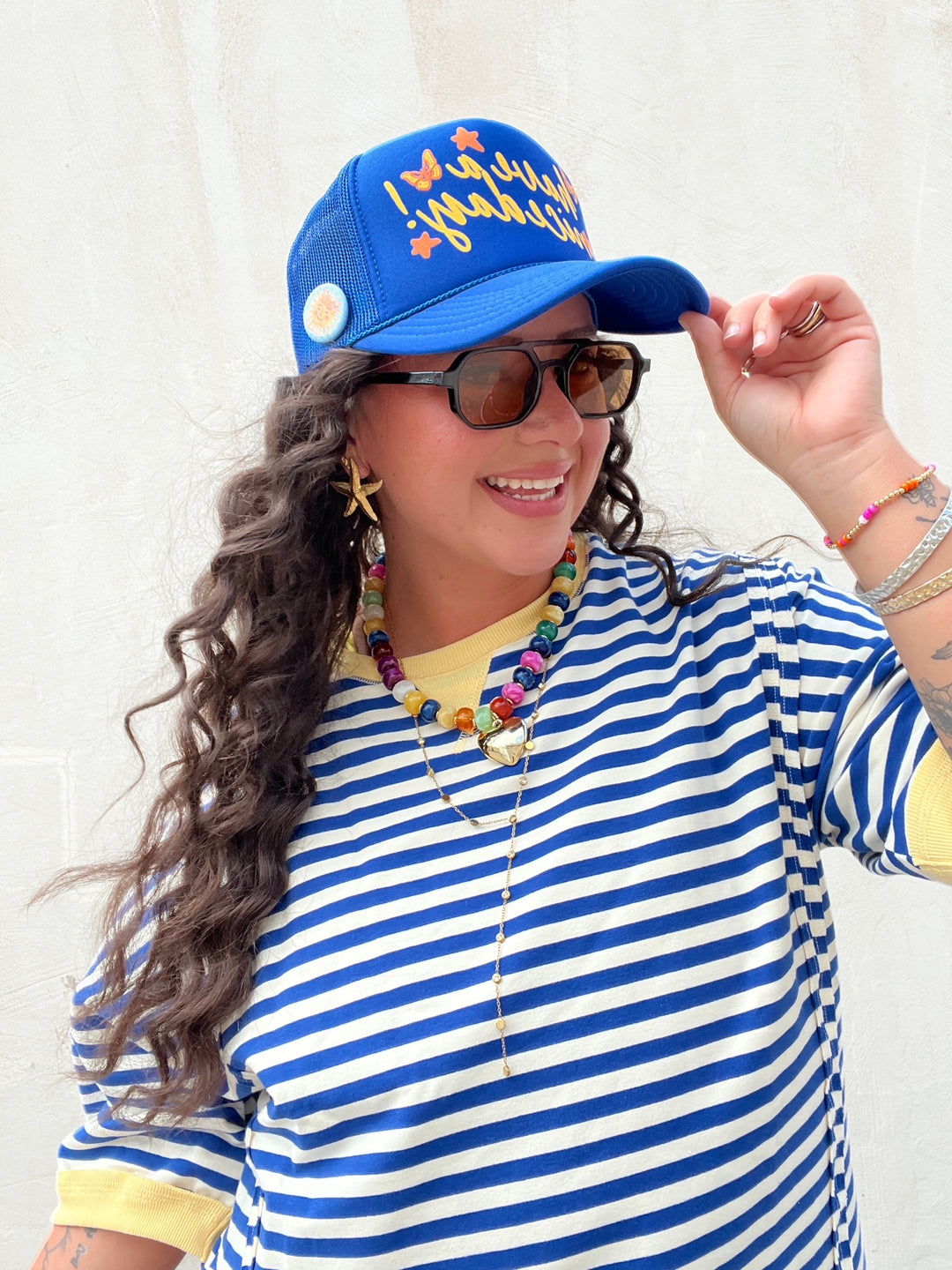 Just Stripe It Oversized Tee