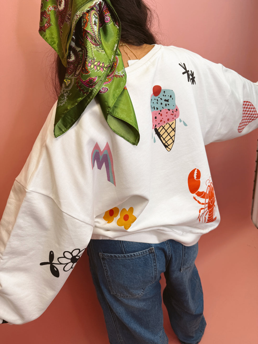 Somebody Loves You Graphic Sweater