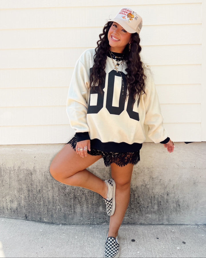 Boo Reversible Ghost Sweater
