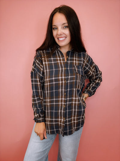 The Aspen Plaid Top