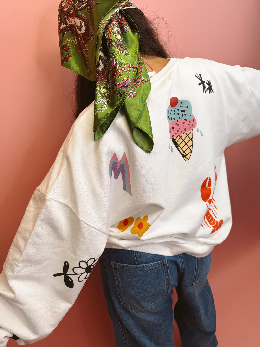 Somebody Loves You Graphic Sweater