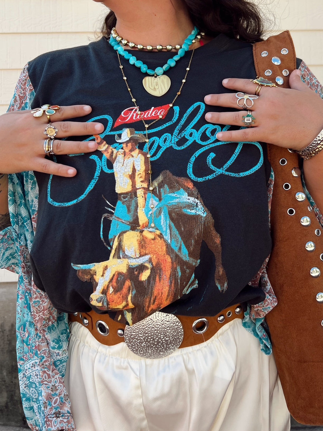 Rodeo Cowboy Kaftan Top