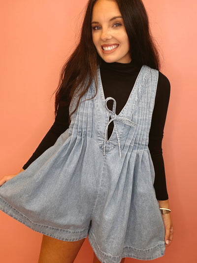 The Bliss Pleated Romper
