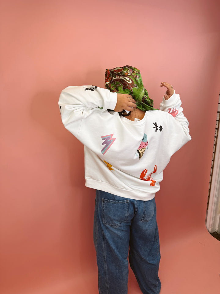 Somebody Loves You Graphic Sweater