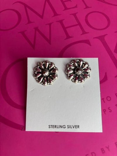 Authentic Sterling Silver Tamra Concho Earrings