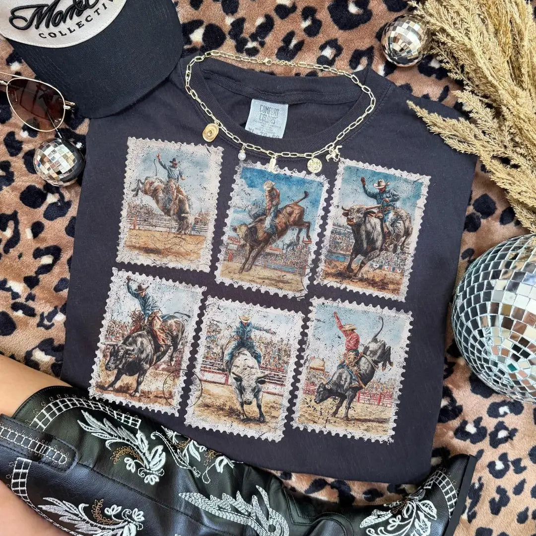 Cowboy Stamps Graphic Tee