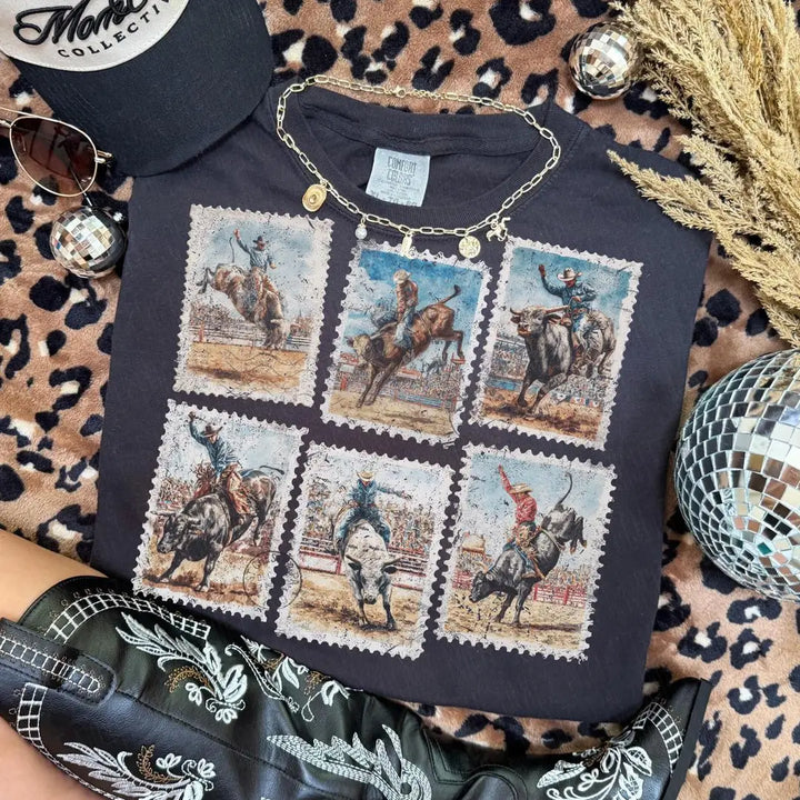 Cowboy Stamps Graphic Tee