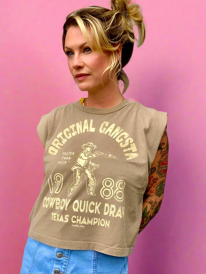 Original Gangsta Boxy Muscle Top