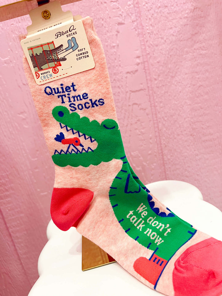 Quiet Time Crew Socks