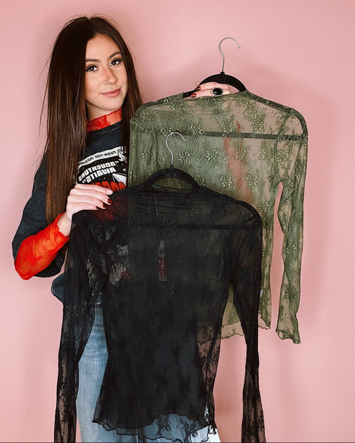 Floral Lace Long Sleeve Top