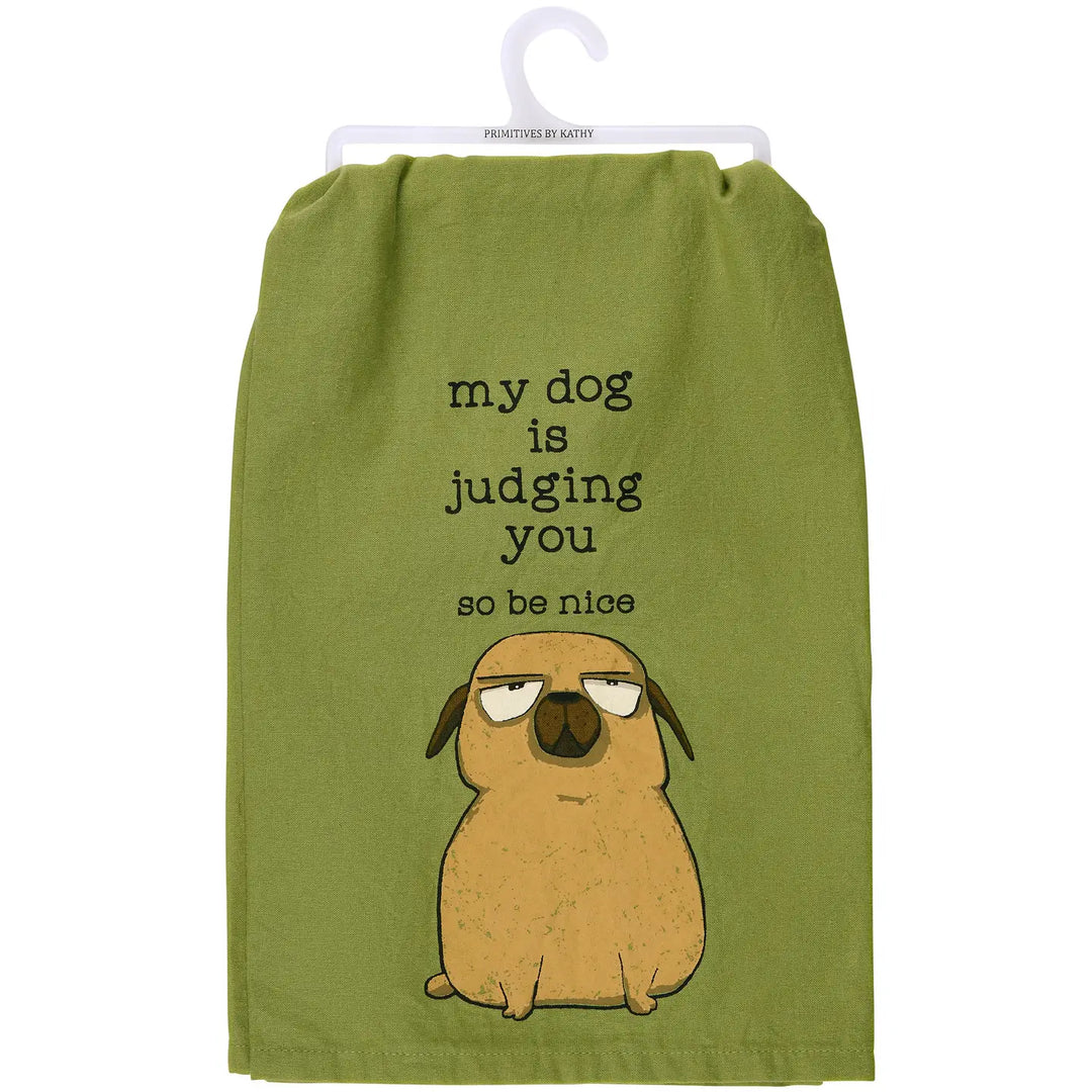 My Dog Is Judging You Towel