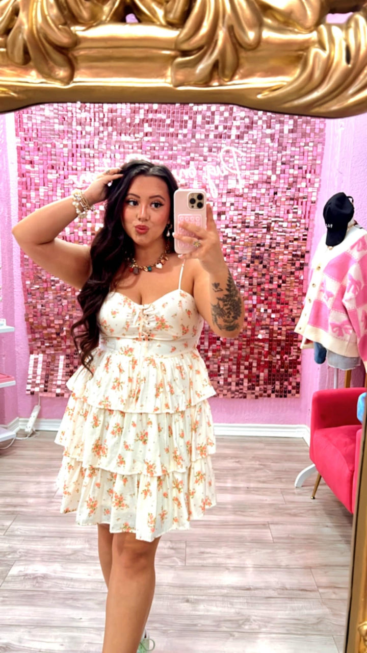 The Aurora Front Lace Mini Dress