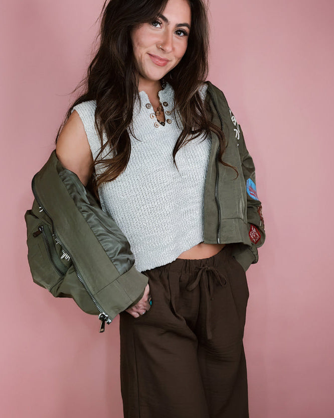 The Hadley Button Detail Top