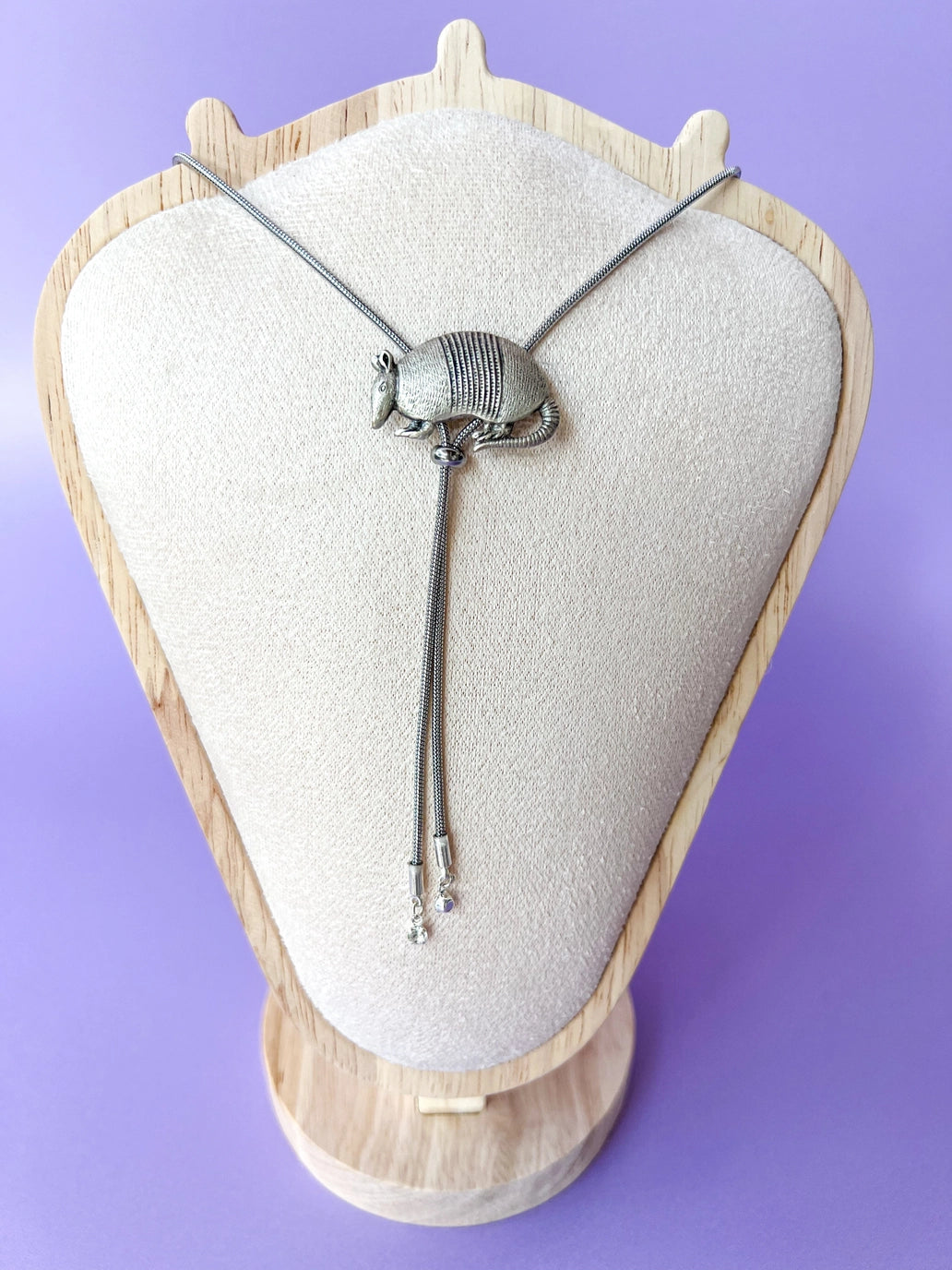 Silver Armadillo Bolo