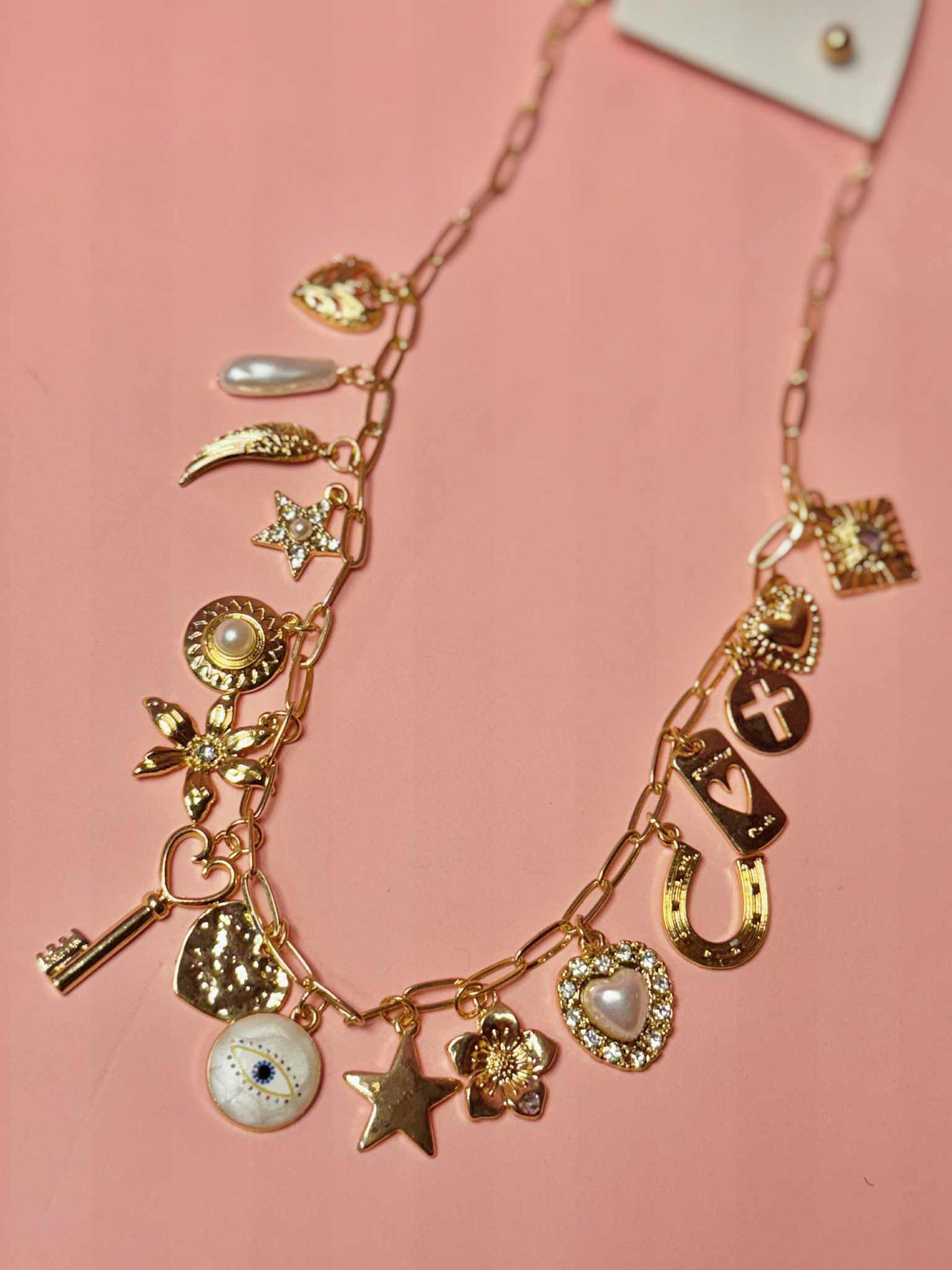 Golden Keepsake Charm Necklace